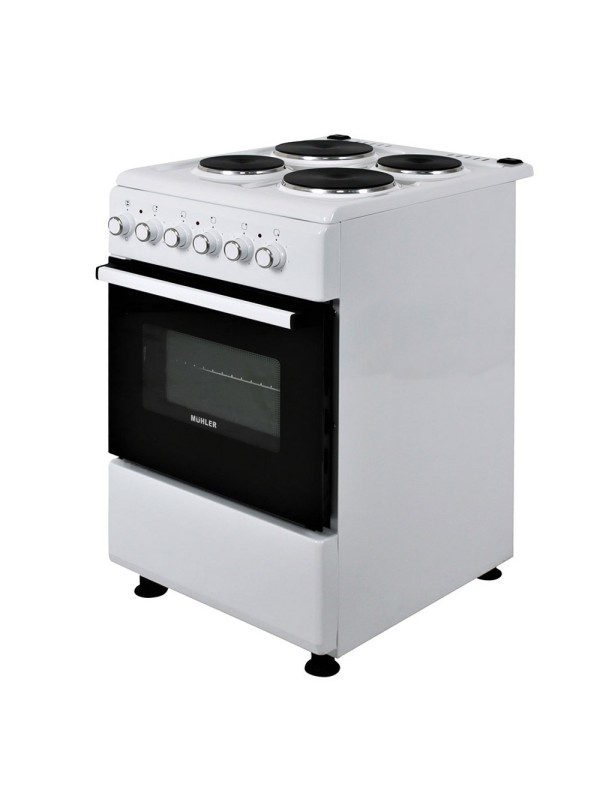  Muhler ELC-500 E Κουζίνα 52lt με Εμαγιέ Εστίες Π50εκ. Λευκή 