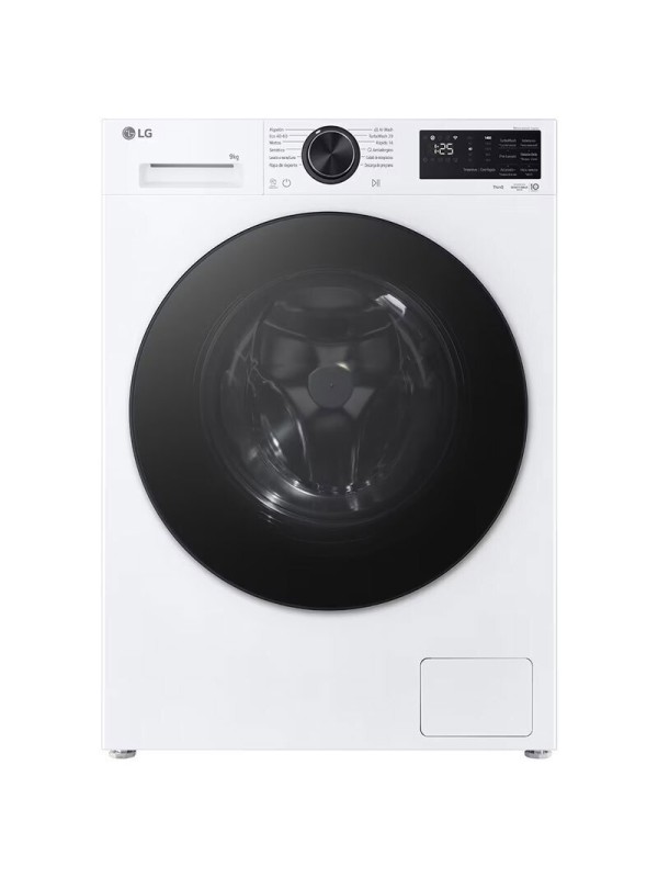  LG Πλυντήριο Ρούχων 9kg με Τεχνολογία Ατμού 1200 Στροφών AI DD F2X50S9TLB 