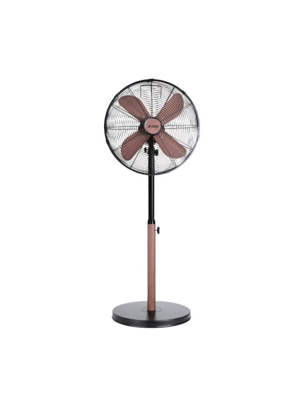 Gruppe FD-40 MH Ανεμιστήρας Ορθοστάτης 55W Black - Wood Gruppe FD-40 MH Ανεμιστήρας Ορθοστάτης 55W Black - Wood