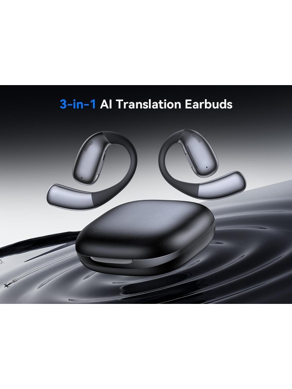 XO G37 AI Translate Earbud Bluetooth Handsfree Ακουστικά με Θήκη Φόρτισης Μαύρα