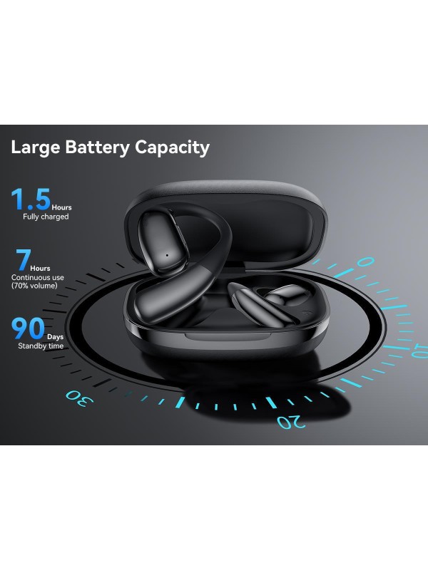 XO G37 AI Translate Earbud Bluetooth Handsfree Ακουστικά με Θήκη Φόρτισης Μαύρα