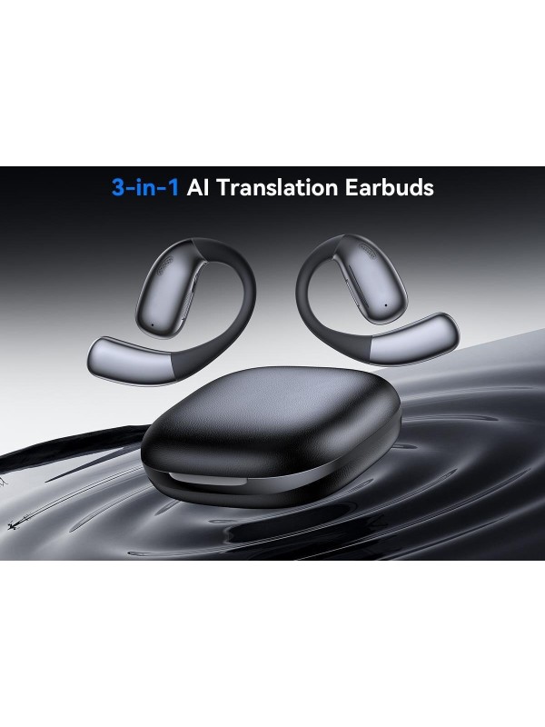 XO G37 AI Translate Earbud Bluetooth Handsfree Ακουστικά με Θήκη Φόρτισης Μαύρα