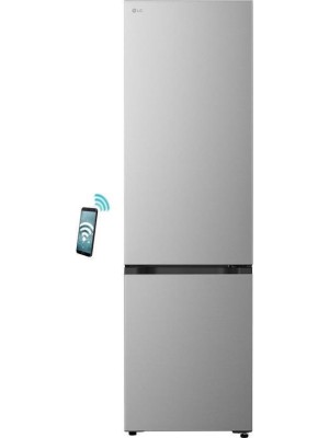 LG Ψυγειοκαταψύκτης 375lt Total NoFrost Υ203xΠ59.7xΒ67.4εκ. Ασημί GBBSJ20EPY 