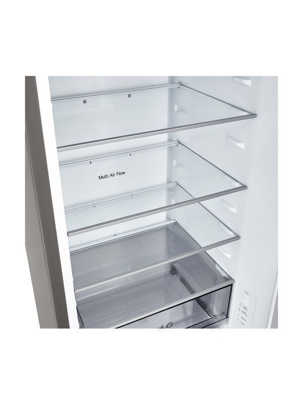 LG Ψυγειοκαταψύκτης 375lt Total NoFrost Υ203xΠ59.7xΒ67.4εκ. Ασημί GBBSJ20EPY 