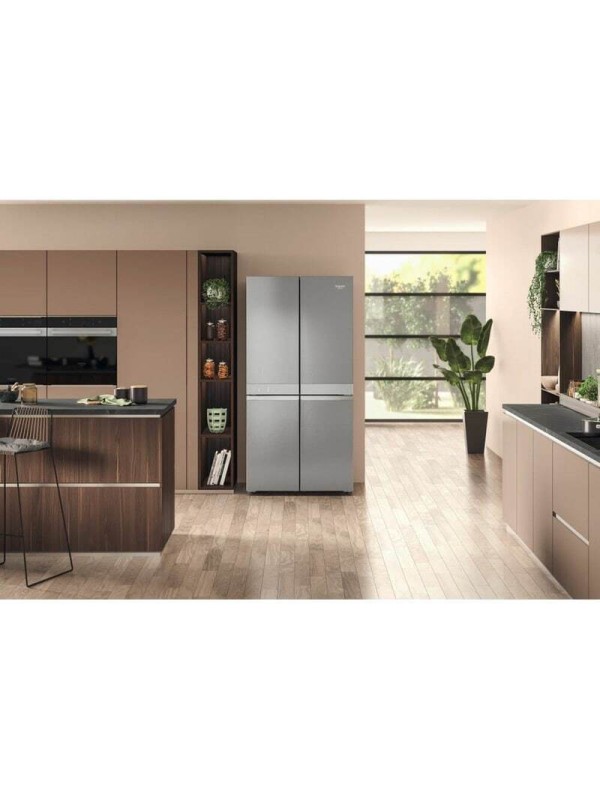  Hotpoint-Ariston Ψυγείο Ντουλάπα 631lt Total NoFrost Υ187.4xΠ90.9xΒ69.8εκ. Ασημί HAQ9 E2L EF 