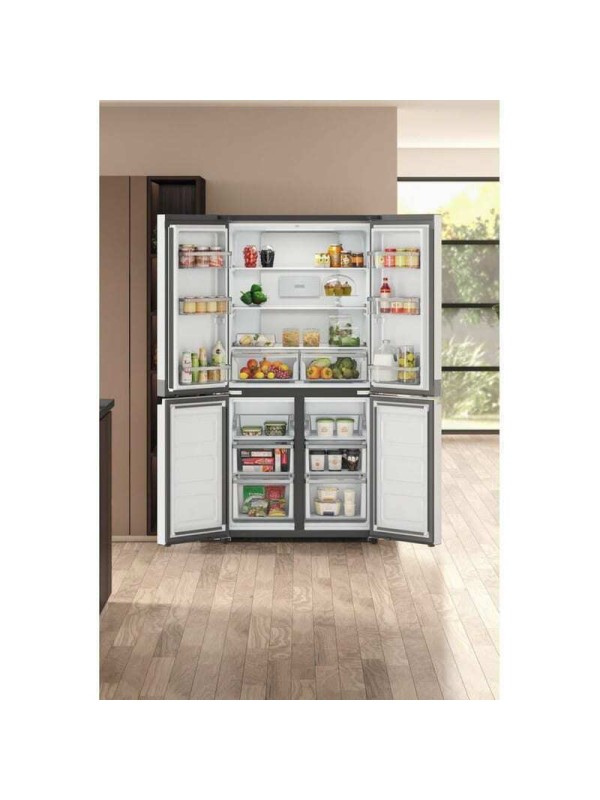  Hotpoint-Ariston Ψυγείο Ντουλάπα 631lt Total NoFrost Υ187.4xΠ90.9xΒ69.8εκ. Ασημί HAQ9 E2L EF 