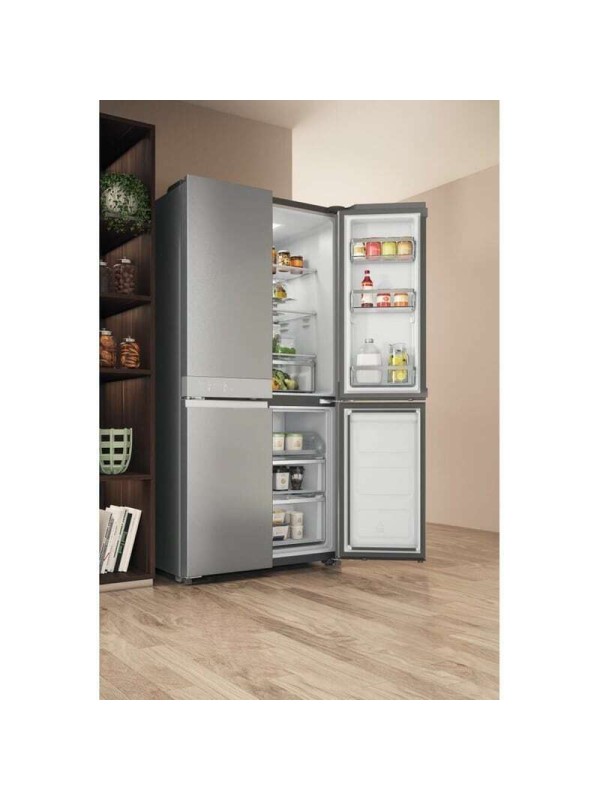 Hotpoint-Ariston Ψυγείο Ντουλάπα 631lt Total NoFrost Υ187.4xΠ90.9xΒ69.8εκ. Ασημί HAQ9 E2L EF 