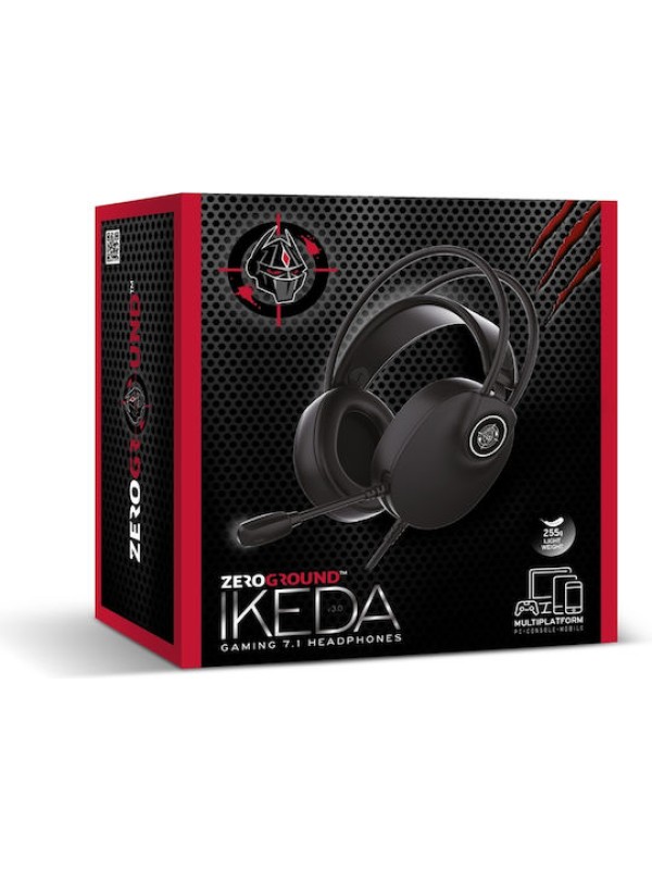  Zeroground HD-3800 Ikeda Over Ear Gaming Headset με σύνδεση 3.5mm / USB 