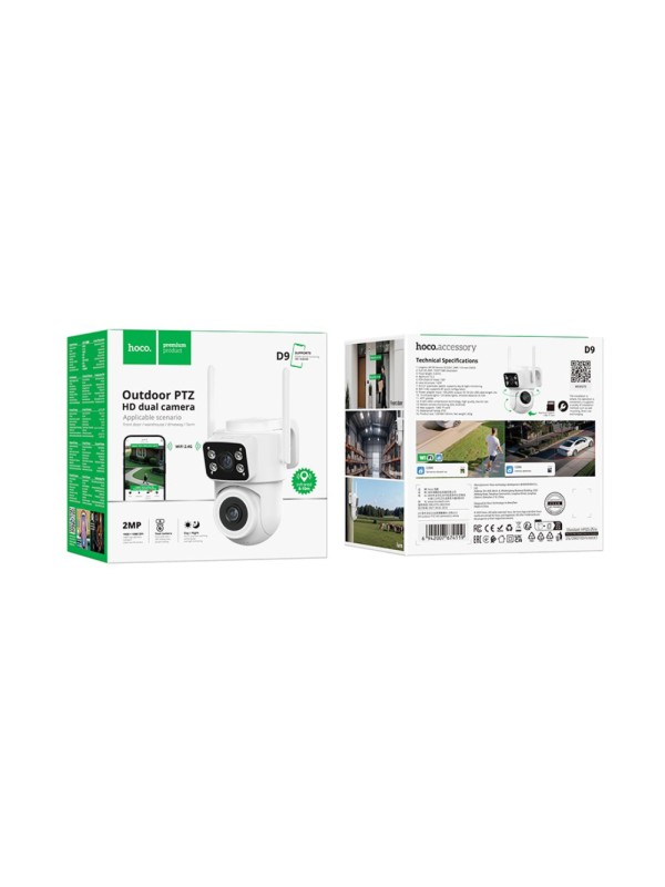 Hoco IP D9 Κάμερα Παρακολούθησης Wi-Fi Full HD 1080p Αδιάβροχη Hoco IP D9 Κάμερα Παρακολούθησης Wi-Fi Full HD 1080p Αδιάβροχη