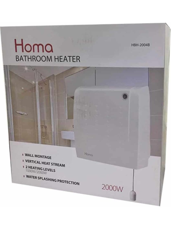 Homa HBH-2004 B Αερόθερμο Μπάνιου Τοίχου Homa HBH-2004 B Αερόθερμο Μπάνιου Τοίχου