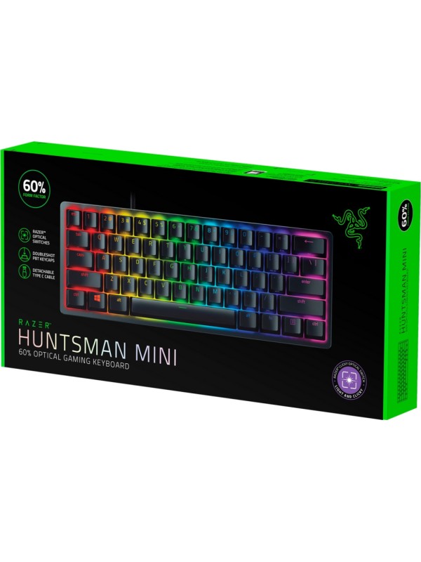 Razer Huntsman Mini Gaming Μηχανικό Πληκτρολόγιο 60% με Razer Clicky διακόπτες και RGB φωτισμό (Αγγλικό US) Razer Huntsman Mini Gaming Μηχανικό Πληκτρολόγιο 60% με Razer Clicky διακόπτες και RGB φωτισμό (Αγγλικό US)
