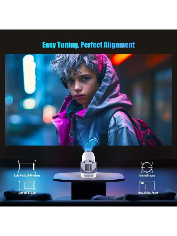  Magcubic HY300 Pro+ Mini Projector LCD HD με Wi-Fi και Ενσωματωμένα Ηχεία 