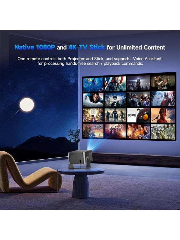  Magcubic HY350GT Mini Projector LCD Full HD Λάμπας LED με Wi-Fi και Ενσωματωμένα Ηχεία 