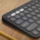 Logitech Pebble Keys 2 K380s Ασύρματο Bluetooth Πληκτρολόγιο International English Γκρι