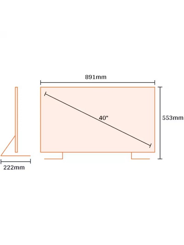 Kydos QLED 40" Full HD Google TV Τηλεόραση K40GF22CQ00 
