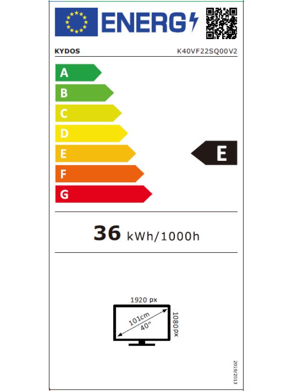 Kydos Smart Τηλεόραση 40" Full HD QLED K40VF22SQ00V2 HDR (2025)