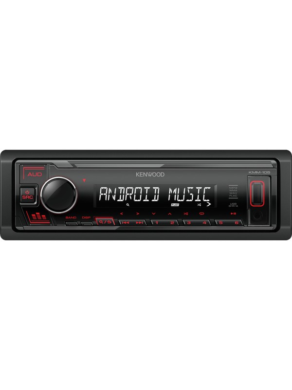 Kenwood Ηχοσύστημα Αυτοκινήτου 1DIN (USB) με Αποσπώμενη Πρόσοψη Κωδικός: 24-KMM105RY 