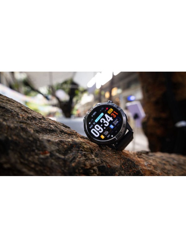 AGM Legion Pro Αδιάβροχο Smartwatch με Παλμογράφο (Μαύρο)
