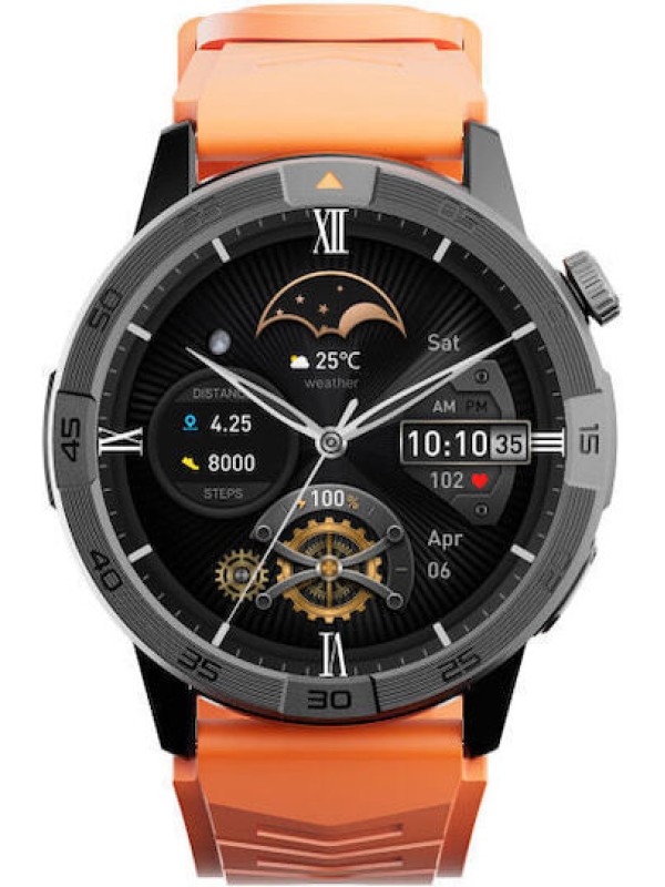 AGM Legion Pro Αδιάβροχο Smartwatch με Παλμογράφο (Μαύρο)