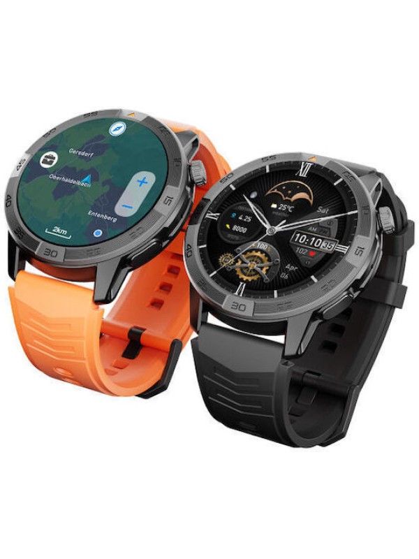 AGM Legion Pro Αδιάβροχο Smartwatch με Παλμογράφο (Μαύρο)