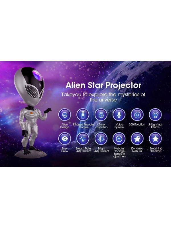 ATC Projector Διακοσμητικό Φωτιστικό LP01 ALIEN STAR PROJECTOR