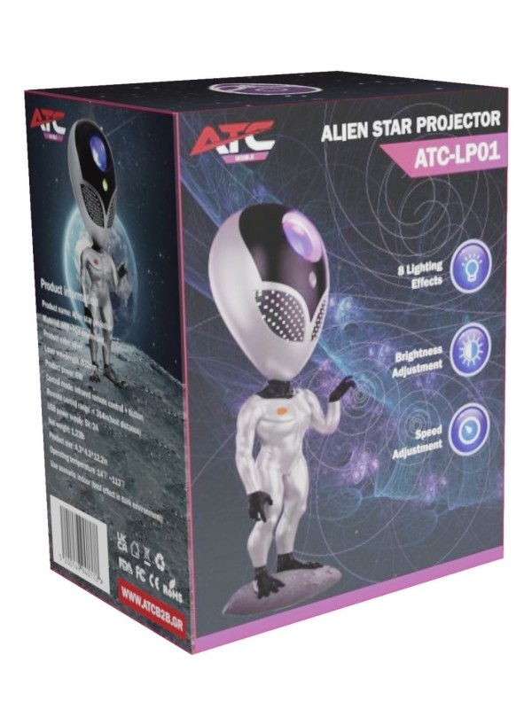 ATC Projector Διακοσμητικό Φωτιστικό LP01 ALIEN STAR PROJECTOR