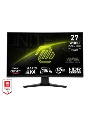 MSI MAG 274CQF VA HDR Curved Gaming Monitor 27" QHD 2560x1440 180Hz με Χρόνο Απόκρισης 0.5ms GTG