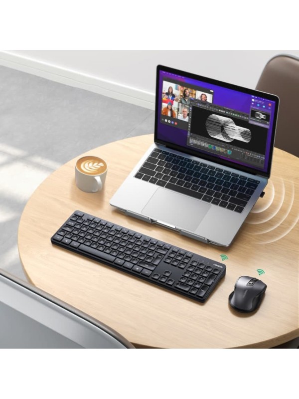 Ugreen MK006 Ασύρματο Σετ Πληκτρολόγιο & Ποντίκι Αγγλικό US