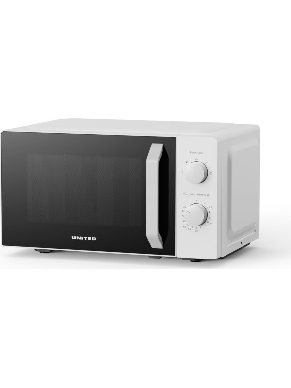 United Φούρνος Μικροκυμάτων 20lt Λευκός MWO-2801