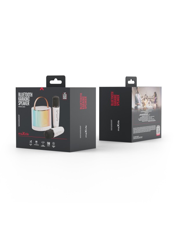ΗΧΕΙΑ MAXLIFE MXKS-200 ΑΣΠΡΟ KARAOKE