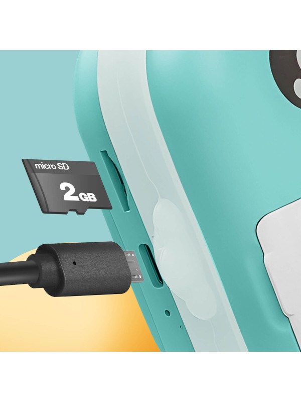  Maxlife Compact Φωτογραφική Μηχανή με Οθόνη 2.4" Θερμικής Εκτύπωσης Μπλε 