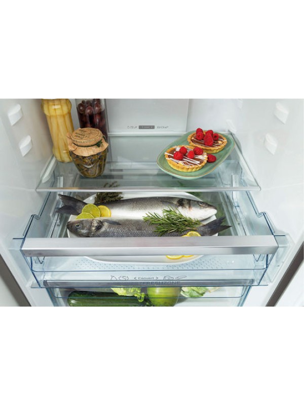 Gorenje Ψυγειοκαταψύκτης 336lt Total NoFrost Υ200.4xΠ59.5xΒ59εκ. Μαύρος NRK620EABG4 