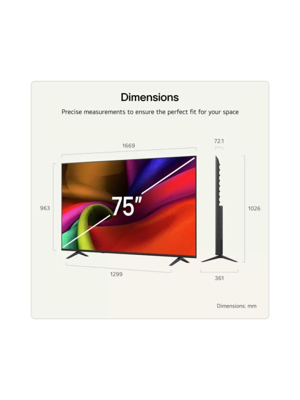 LG Smart Τηλεόραση 75" 4K UHD LED AI NU80 HDR (2026) 75NU8E0B3LA LG Smart Τηλεόραση 75" 4K UHD LED AI NU80 HDR (2026) 75NU8E0B3LA