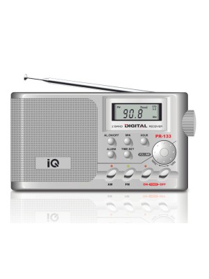 IQ PR-133 Φορητό Ραδιόφωνο Μπαταρίας Ασημί
