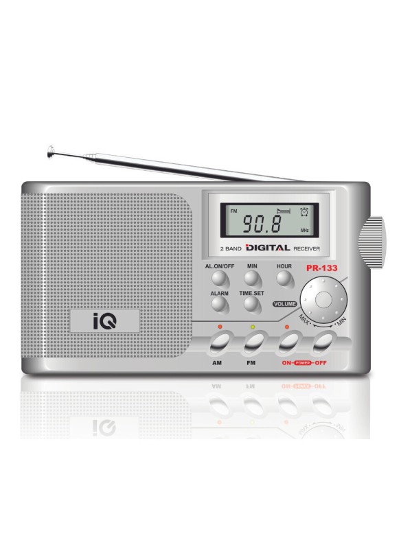 IQ PR-133 Φορητό Ραδιόφωνο Μπαταρίας Ασημί
