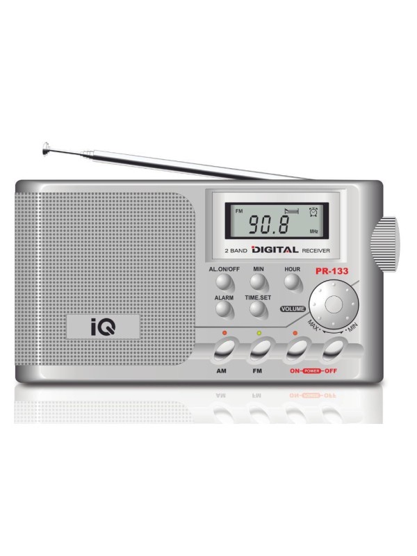 IQ PR-133 Φορητό Ραδιόφωνο Μπαταρίας Ασημί