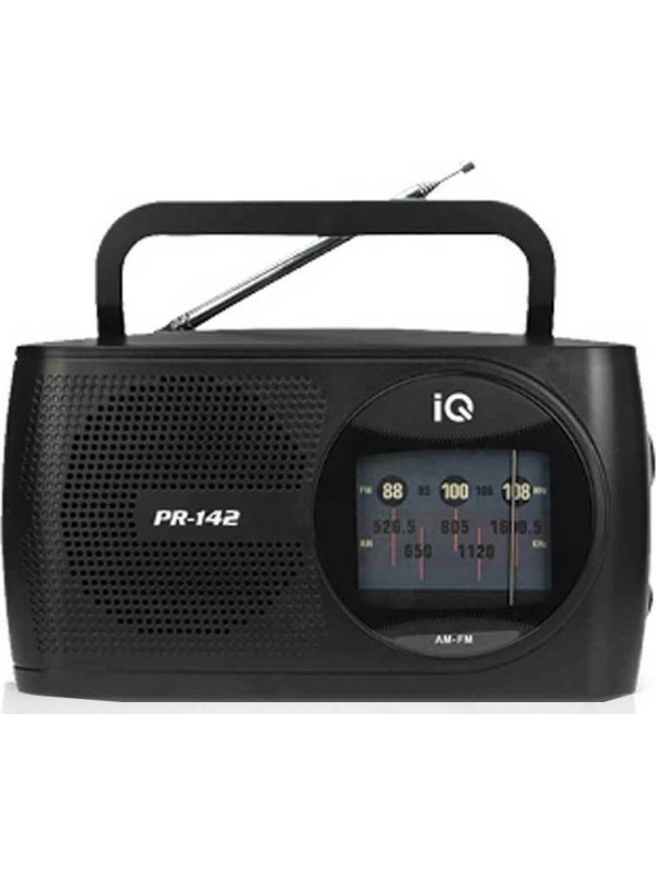 IQ PR-142 Φορητό Ραδιόφωνο Ρεύματος / Μπαταρίας Μαύρο