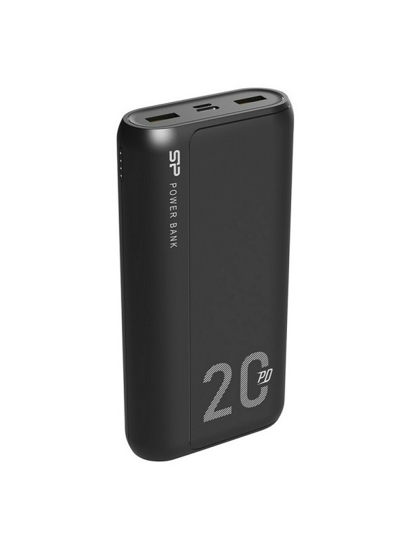 Silicon Power QS15 Power Bank 20000mAh με 2 Θύρες USB-A και Θύρα USB-C Power Delivery / Quick Charge 3.0 Μαύρο Silicon Power QS15 Power Bank 20000mAh με 2 Θύρες USB-A και Θύρα USB-C Power Delivery / Quick Charge 3.0 Μαύρο