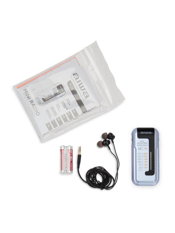 Aiwa R-22SL Ραδιοφωνάκι Μπαταρίας Ασημί