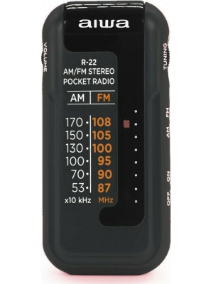 Aiwa R-22BK Ραδιοφωνάκι Μπαταρίας Μαύρο
