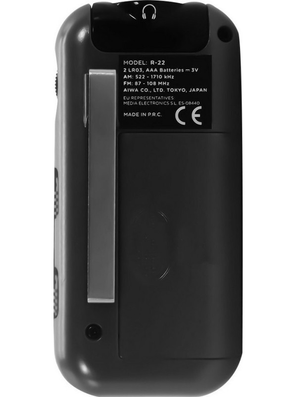 Aiwa R-22BK Ραδιοφωνάκι Μπαταρίας Μαύρο