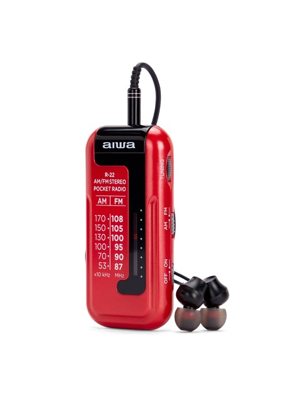 Aiwa R-22RD Φορητό Ραδιόφωνο Μπαταρίας Κόκκινο