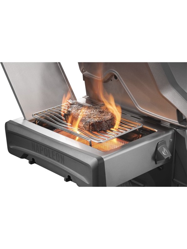  Napoleon Rogue PRO 425 SIB Ψησταριά Υγραερίου Μαντεμένιας Σχάρας 60x46εκ. με 4 Εστίες 16.41kW και Μάτι Υπερύθρων 