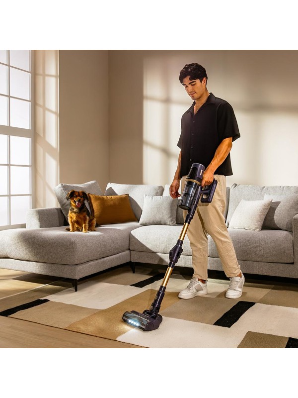 Cecotec Conga Rockstar Rs70 Pet Flex Επαναφορτιζόμενη Σκούπα 2 σε 1 Stick & Χειρός 33.6V Μπλε