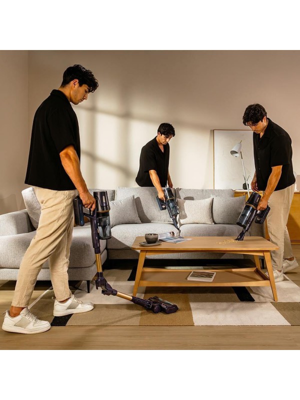 Cecotec Conga Rockstar Rs70 Pet Flex Επαναφορτιζόμενη Σκούπα 2 σε 1 Stick & Χειρός 33.6V Μπλε