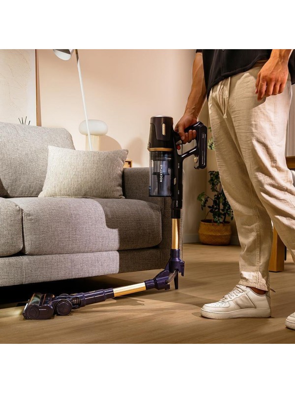 Cecotec Conga Rockstar Rs70 Pet Flex Επαναφορτιζόμενη Σκούπα 2 σε 1 Stick & Χειρός 33.6V Μπλε