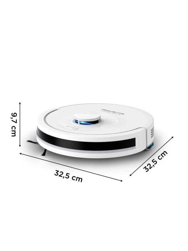 Rowenta S90+ Σκούπα Ρομπότ για Σκούπισμα & Σφουγγάρισμα με Χαρτογράφηση και Wi-Fi Λευκή