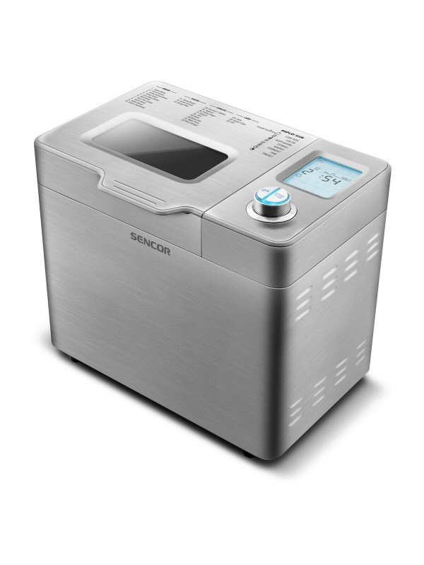  Sencor SBR 2000 SS Αρτοπαρασκευαστής 550W Χωρητικότητας 900gr με 23 Προγράμματα 