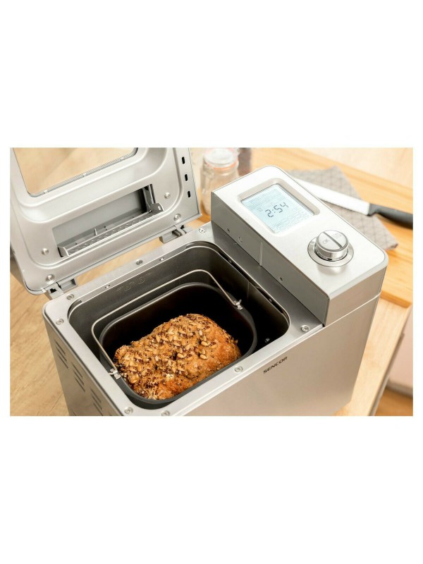  Sencor SBR 2000 SS Αρτοπαρασκευαστής 550W Χωρητικότητας 900gr με 23 Προγράμματα 