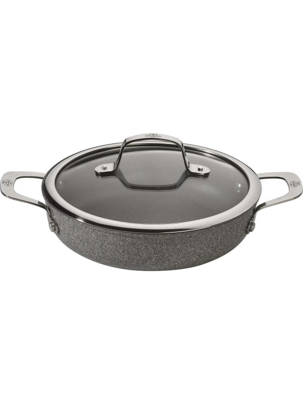 Ballarini Salina Granitium Σωτέζα από Αλουμίνιο Με Καπάκι με Επίστρωση από Πέτρα 24cm